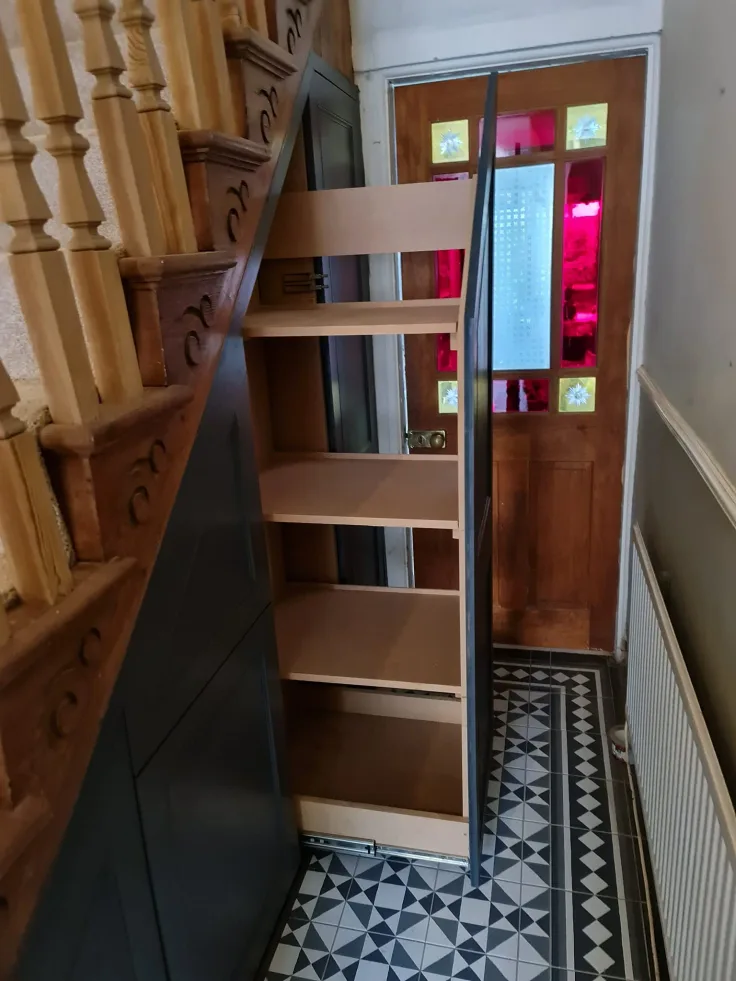 Spacious 4 door bespoke paneled wardrobe maximizing available wall storage