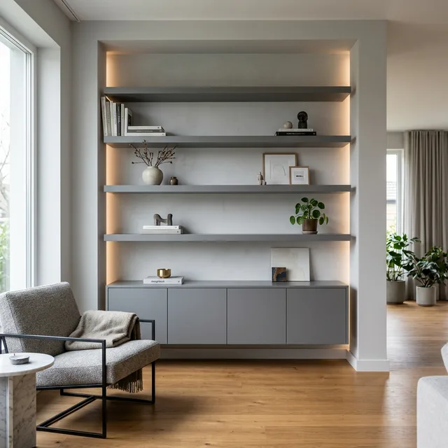 Modern Floating Alcove Unit