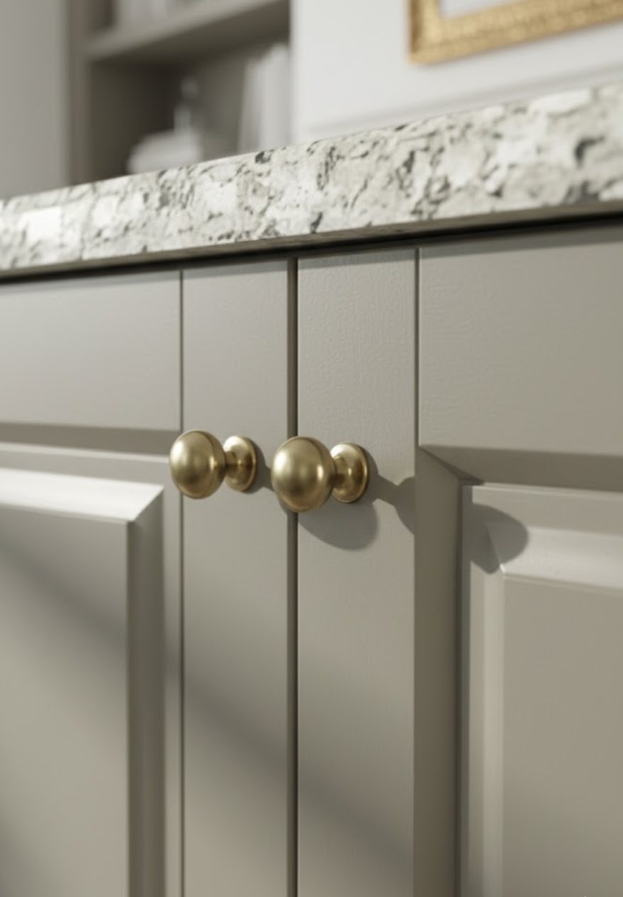 Clean white painted alcove storage units with open shelving