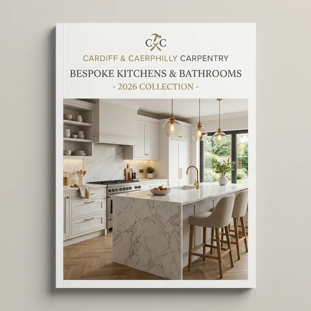 Cardiff & Caerphilly Kitchens brochure — door styles, finishes and pricing guidance