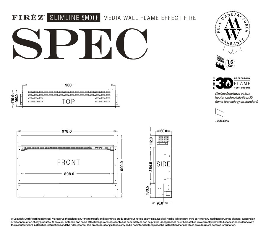 FIRÉZ 900 Slimline gallery view