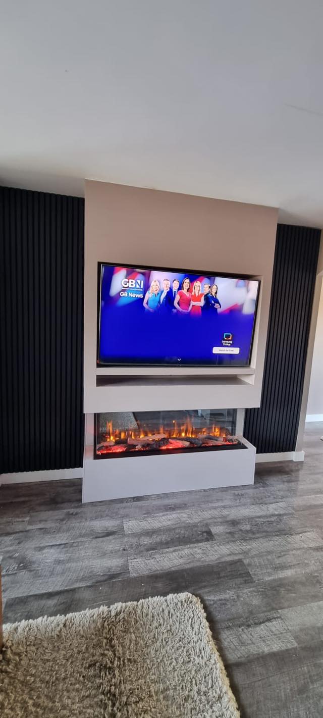 Bespoke Media Wall Caerphilly